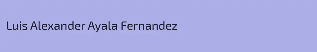 Luis Alexander Ayala Fernandez